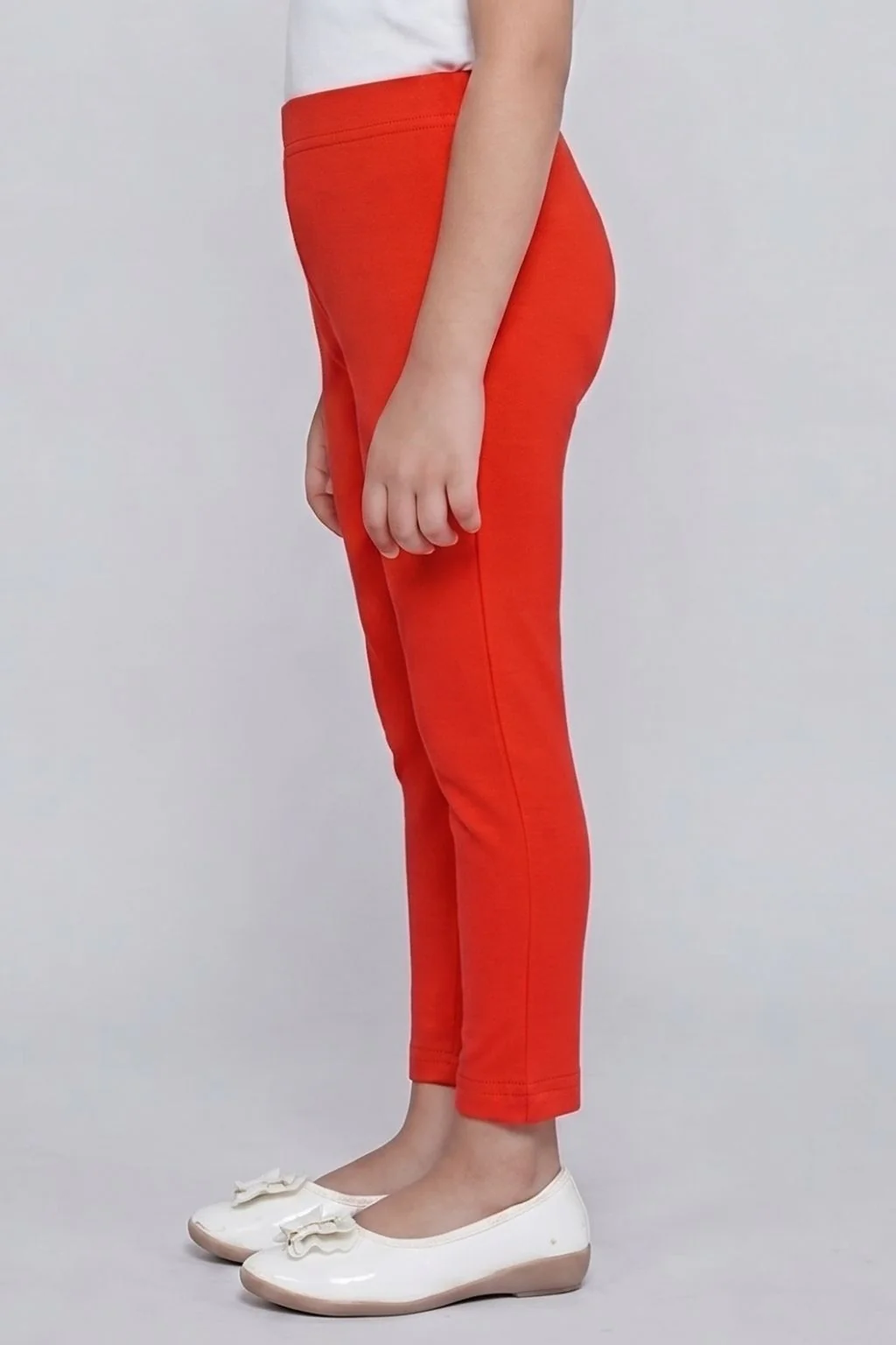 Tomato Red Casual Leggings LG726 - Image 4