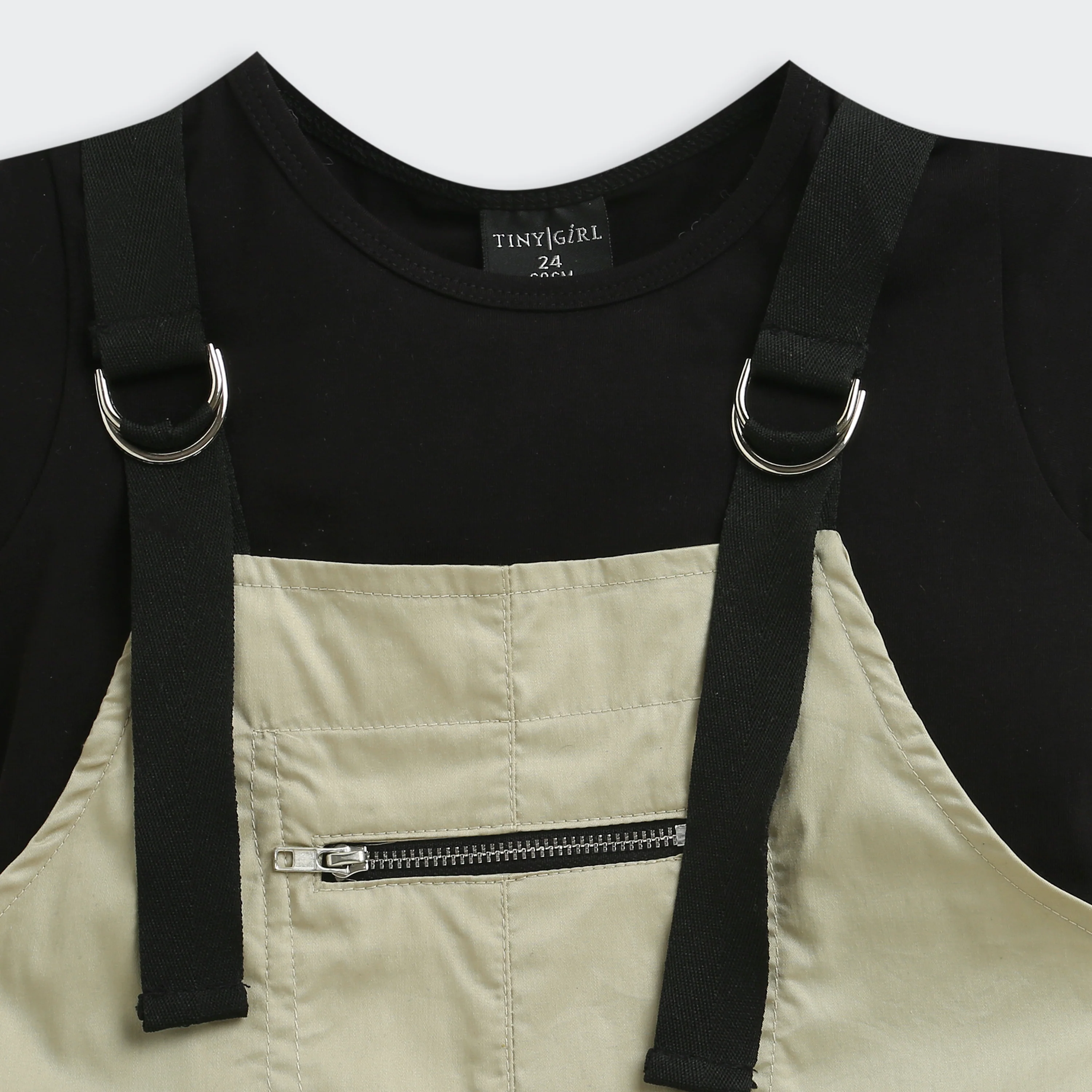 Urban Cargo Style Fawn Dungaree JP348 - Image 13