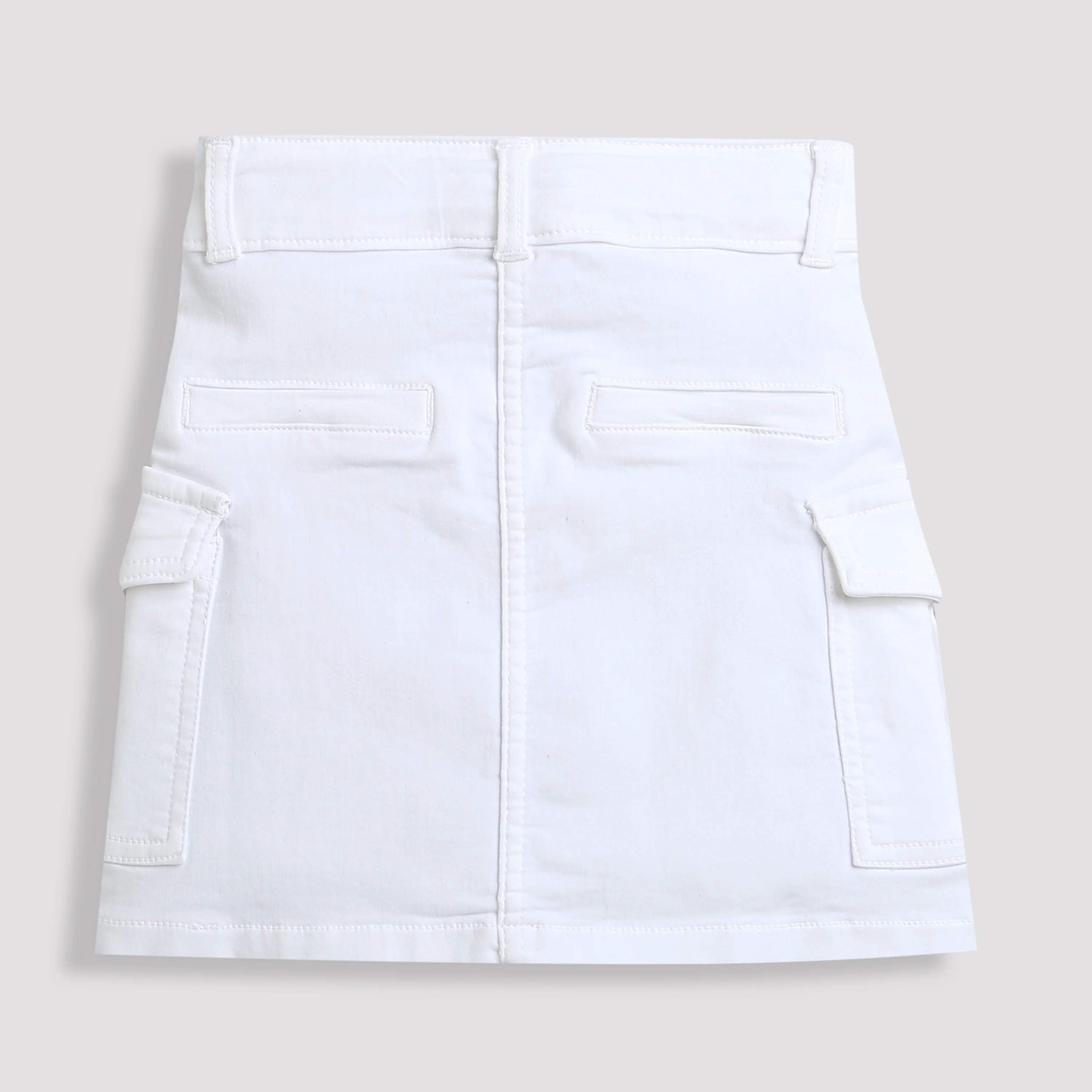 White Cargo Skirt H985 - Image 6