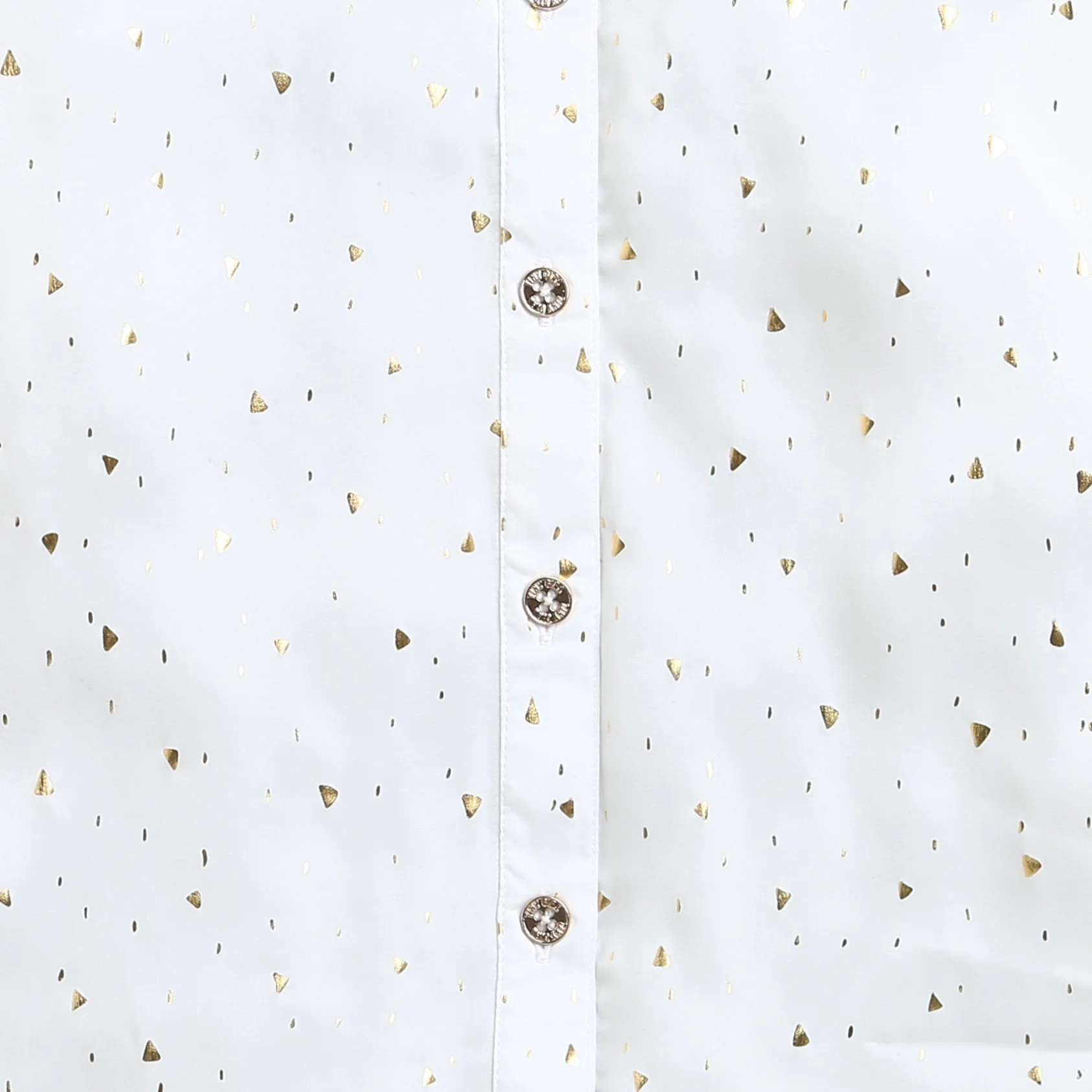 White Gold Foil Bow Tie Shirt TG6246 - Image 8