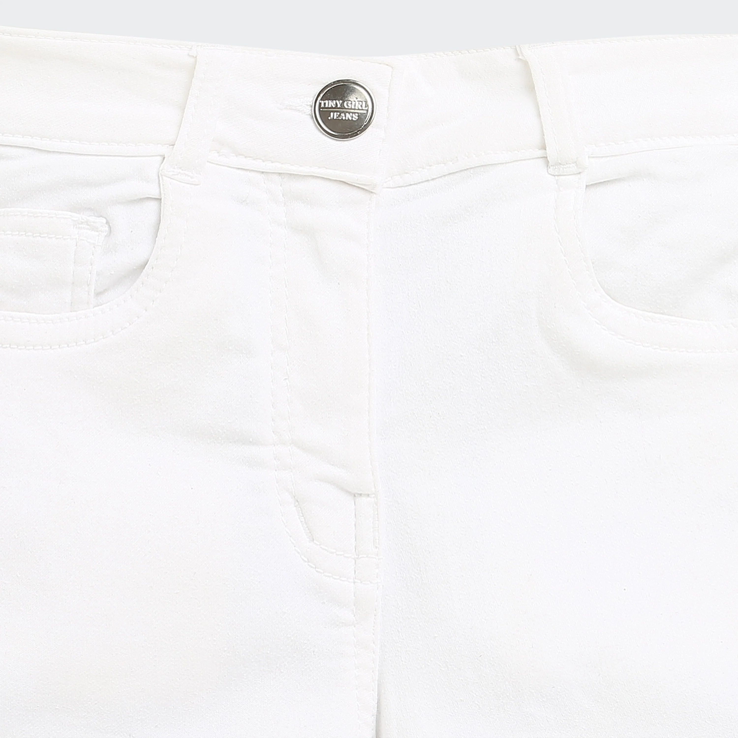 White High-Waist Shorts H986 - Image 8