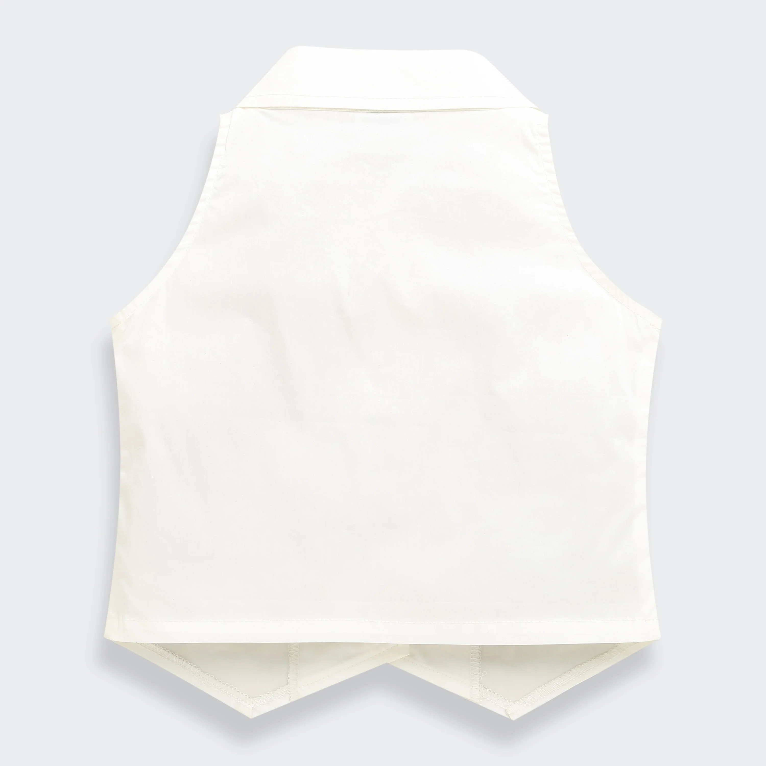 White Tailored Waistcoat Top TG6416 - Image 6