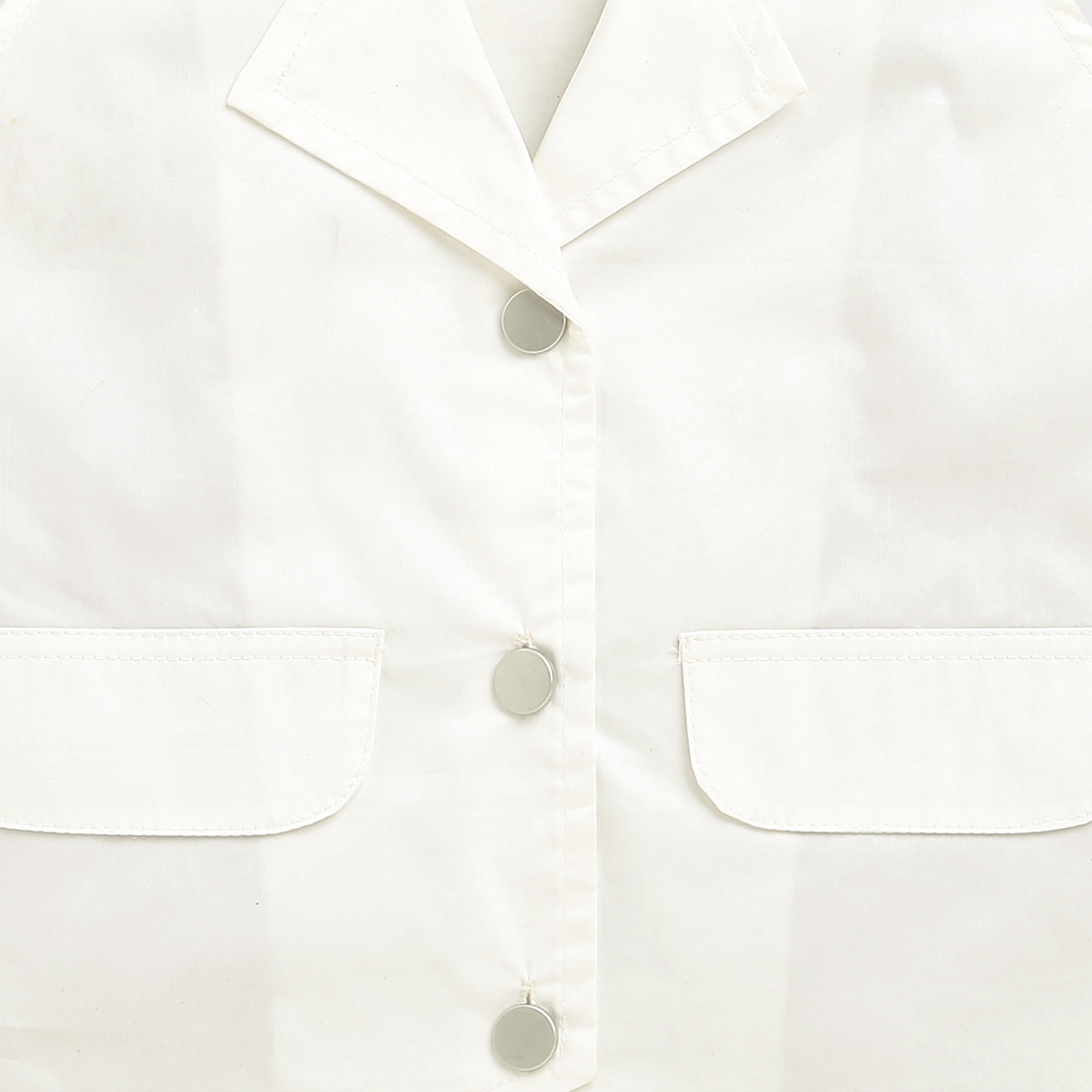 White Tailored Waistcoat Top TG6416 - Image 8