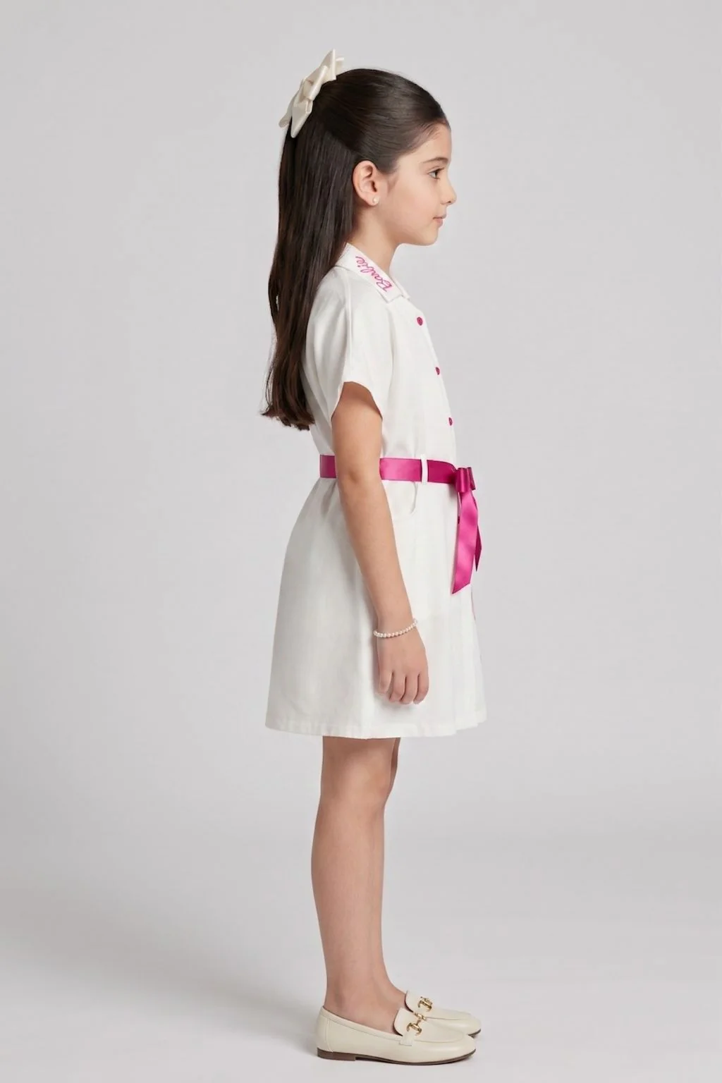 Barbie White Unicorn Shirt Dress BAM1277 - Image 5