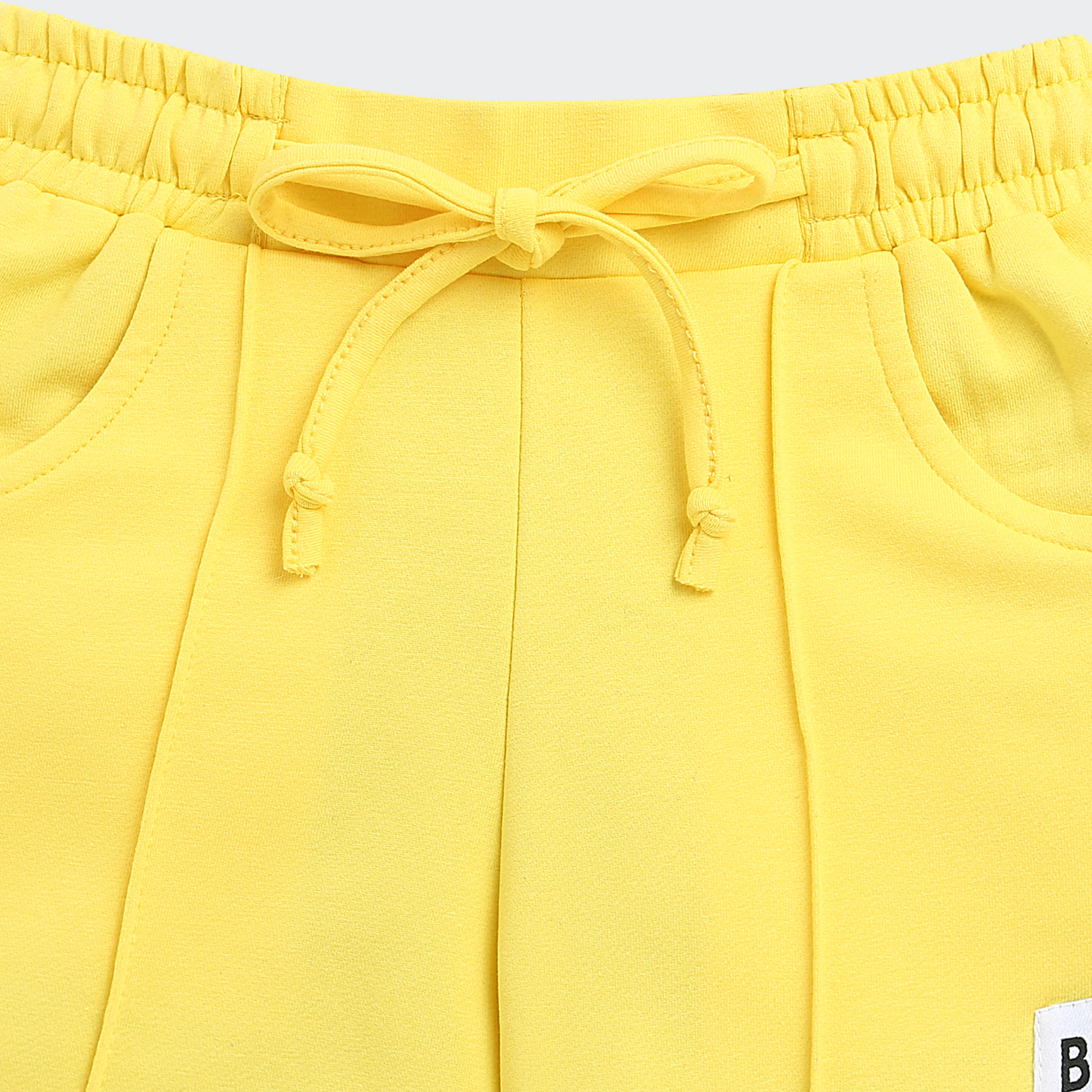 Yellow Casual Knit Shorts H988 - Image 7